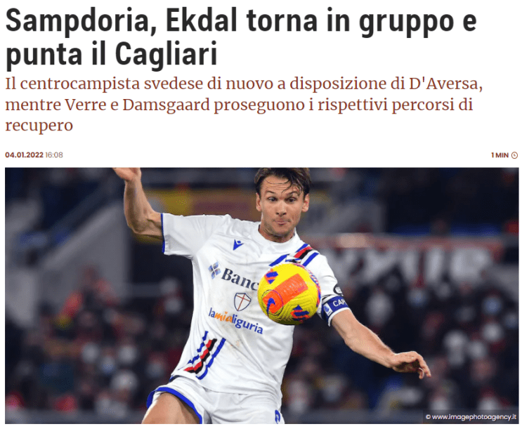 卡利亚里主场险胜桑普多利亚的简单介绍 卡利亚里主场险胜桑普多利亚的简单介绍